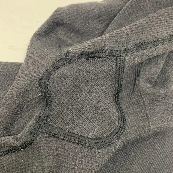 Lululemon Seamless In The Flow Crop Cropped Leggings Tights Pants Gray Size 2 - Picture 8 of 9